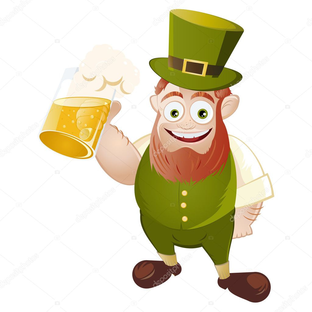St Patrick'S Day Desserts
 Funny st patrick s day cartoon — Stock Vector