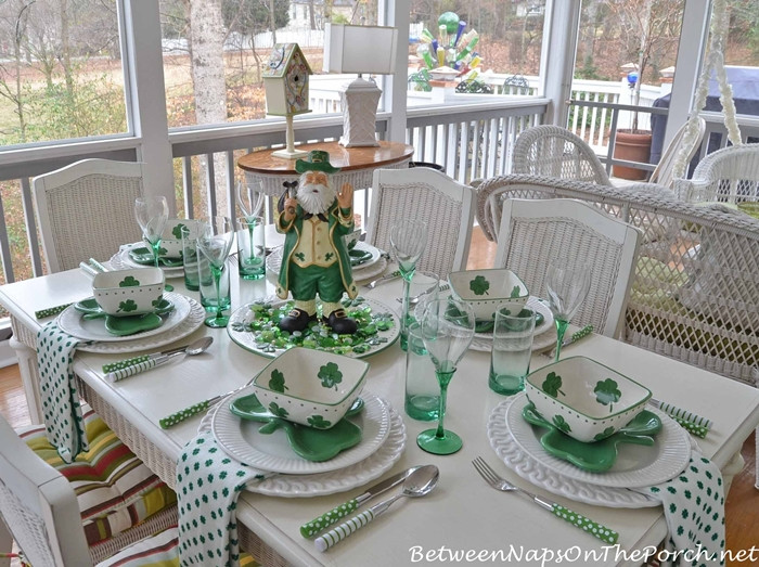 St Patrick'S Day Dinner
 St Patrick 039 s Day Table Setting And Decorations Irish