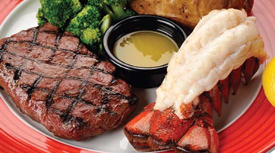 Steak And Lobster Dinner
 STEAK AND LOBSTER TAIL SPECIAL FOR $14 99 weekdays only 4