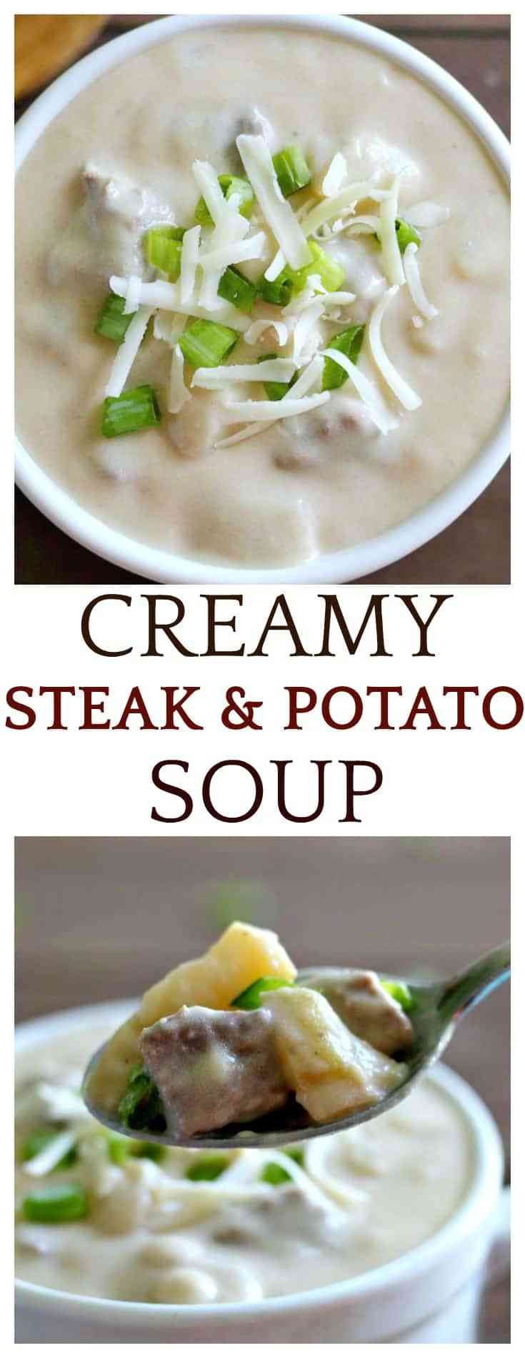 Steak And Potato Soup
 creamy steak and potato soup recipe