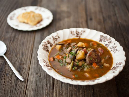 Steak And Potato Soup
 Steak and Potato Soup With Wild Mushrooms