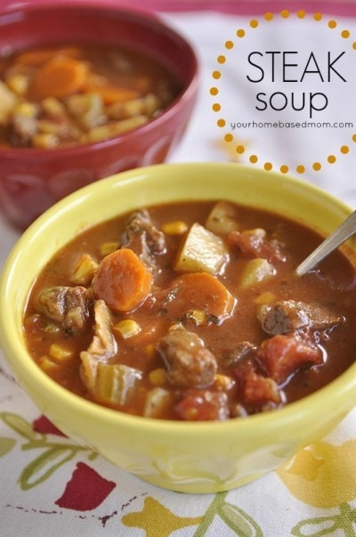 Steak And Potato Soup
 Slow Cooker Beef and Barley Soup your homebased mom