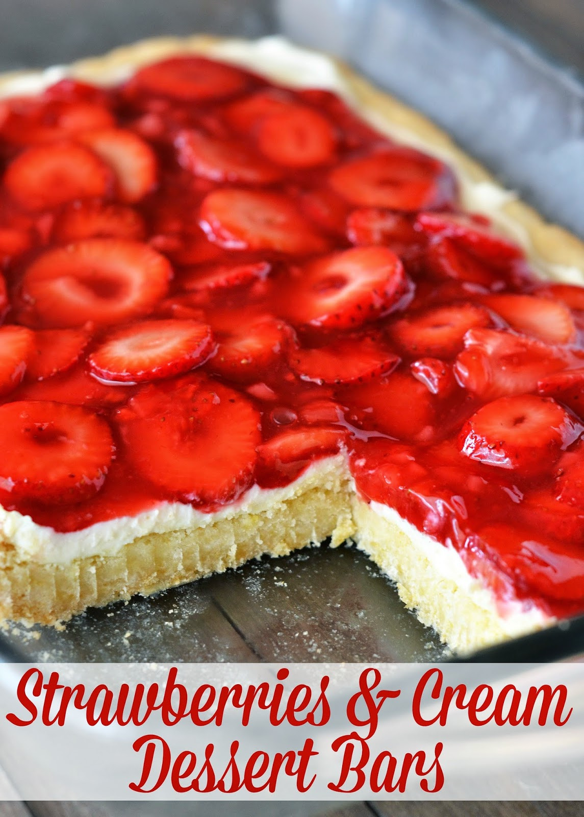 Strawberry Cream Cheese Desserts
 The Country Cook Strawberries & Cream Dessert Bars