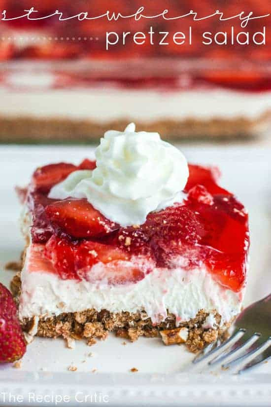 Strawberry Cream Cheese Pretzel Dessert
 Strawberry Pretzel Salad