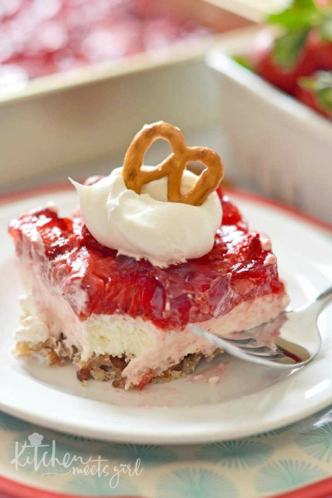 Strawberry Cream Cheese Pretzel Dessert
 Strawberry Pretzel Dessert