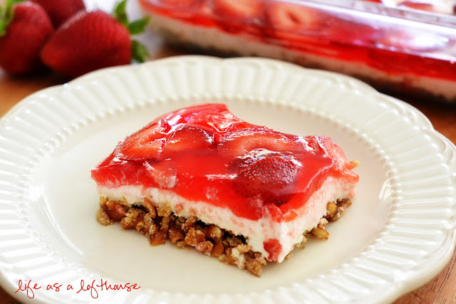 Strawberry Cream Cheese Pretzel Dessert
 Strawberry Pretzel Salad