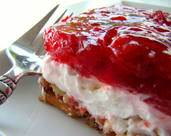 Strawberry Cream Cheese Pretzel Dessert
 Strawberry Pretzel Salad Recipe Food