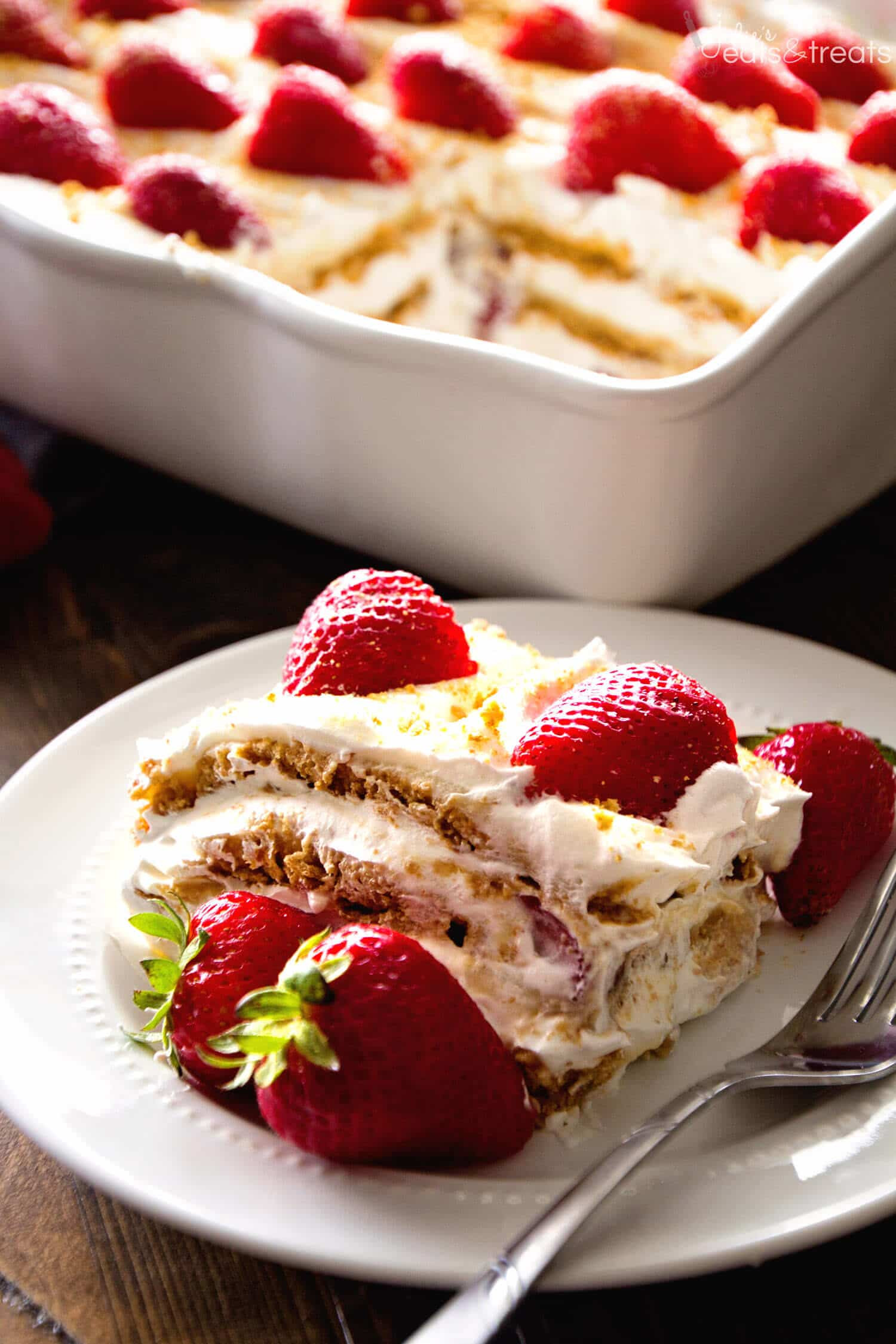 Strawberry Graham Cracker Dessert
 No Bake Strawberry Cheesecake Icebox Cake Recipe Julie s