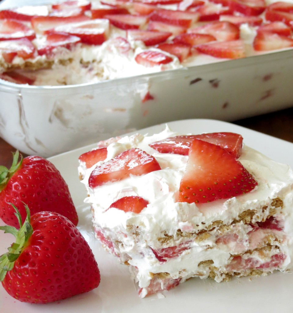 Strawberry Graham Cracker Dessert
 Strawberry Icebox Cake Sprinkle Some Sugar