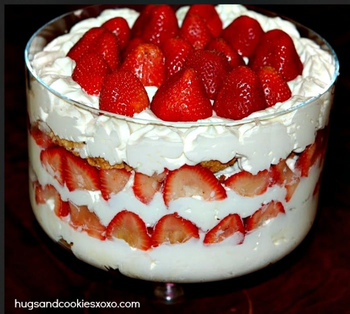 Strawberry Shortcake Trifle
 Strawberry Shortcake Trifle Hugs and Cookies XOXO