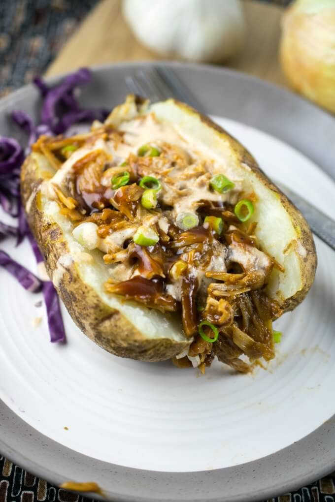 Stuffed Baked Potato
 BBQ Jackfruit Stuffed Baked Potatoes Recipe