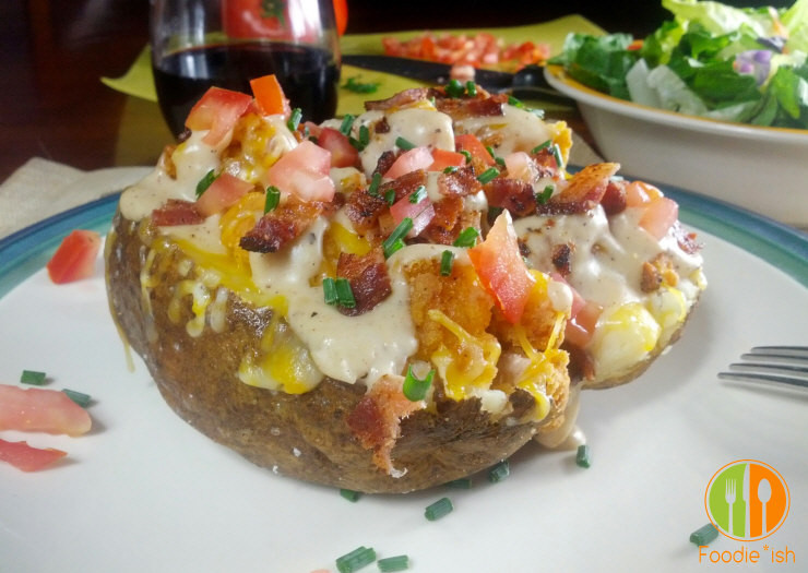 Stuffed Baked Potato
 "Give em a Heart Attack" Loaded Baked Potato