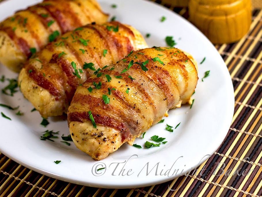 Stuffed Chicken Breasts
 Bacon Wrapped Cheese & Mushroom Stuffed Chicken Breasts