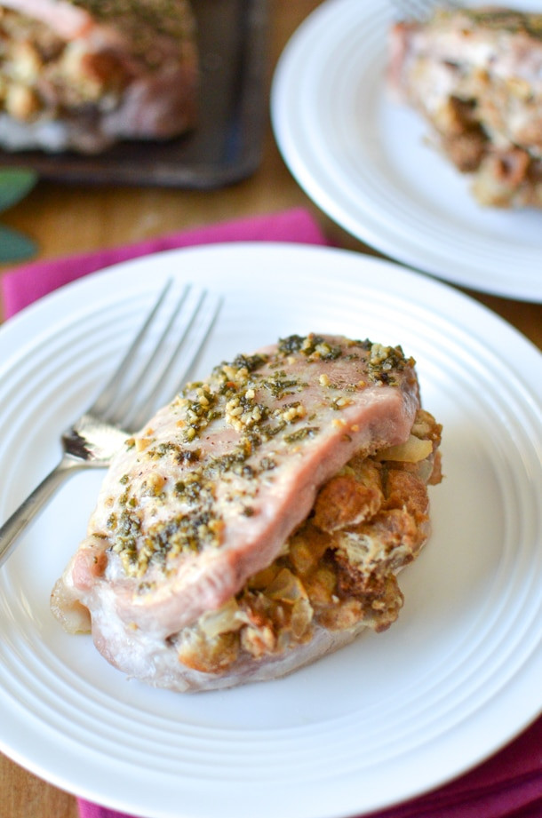 Stuffed Pork Chops In Oven
 Baked Stuffed Pork Chops Simply Whisked Dairy Free