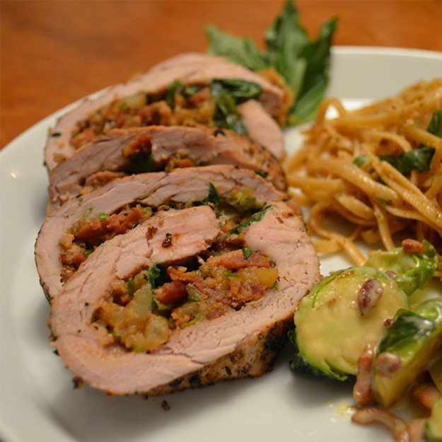 Stuffed Pork Tenderloin Recipes
 Pear Bacon Stuffed Pork Tenderloin