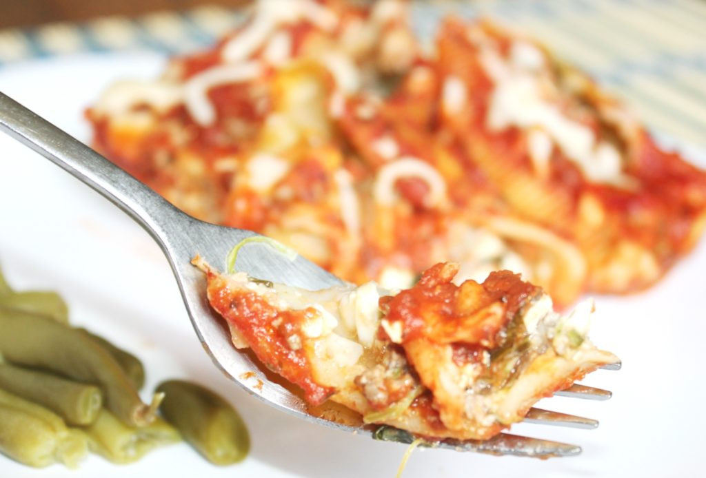 Stuffed Shells With Ground Beef
 Stuffed Shells with Ground Beef and Spinach Recipe