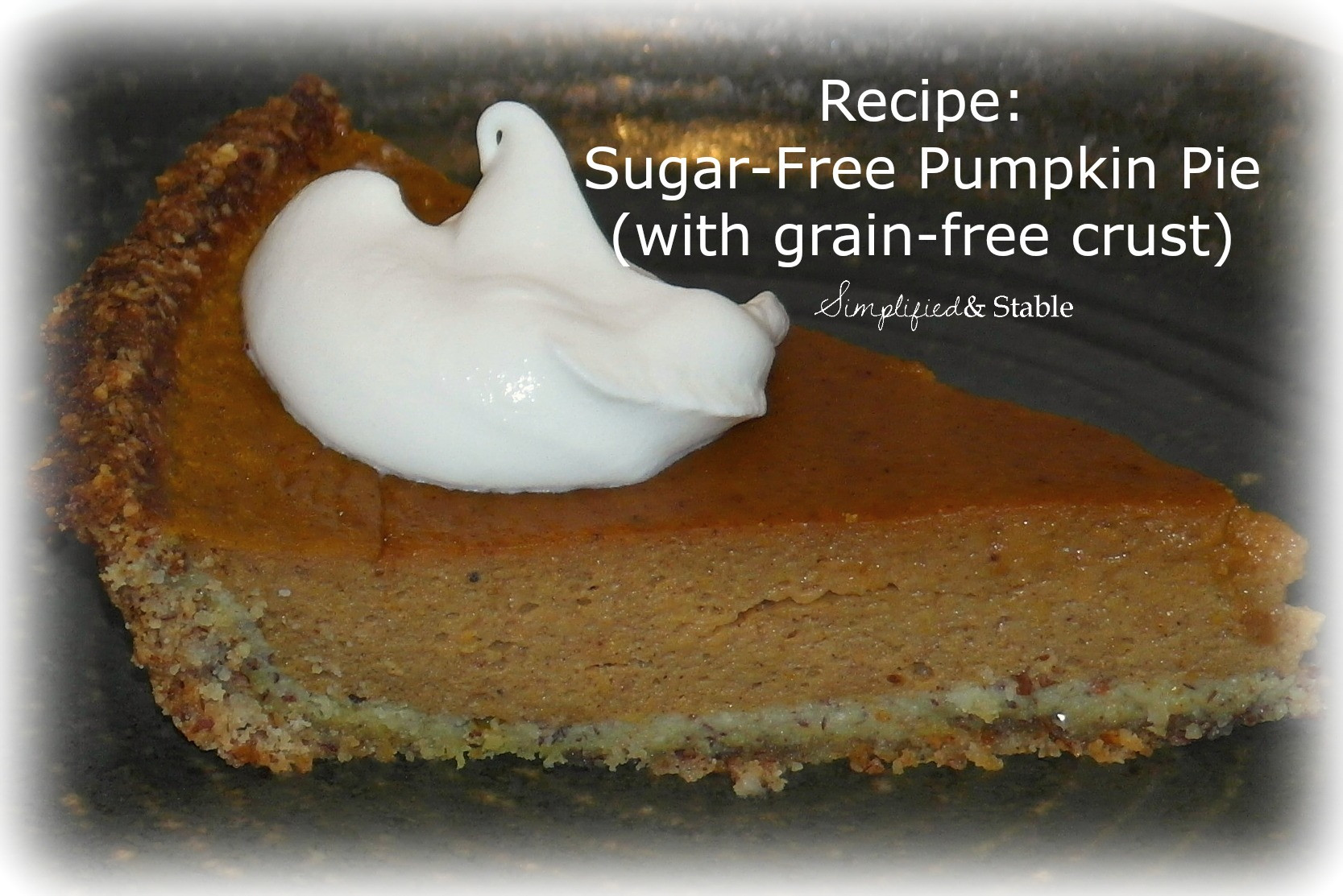 Sugar Free Pumpkin Pie
 Recipe Sugar Free Pumpkin Pie with grain free crust