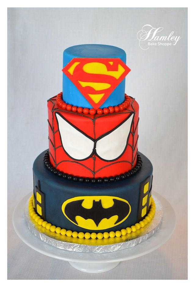 Superhero Birthday Cake
 822 best images about Superhero Birthday Party Ideas on