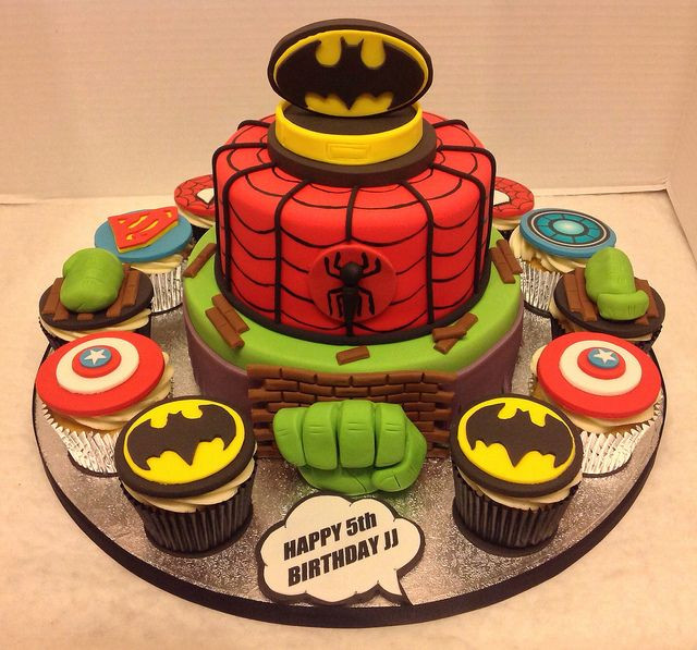 Superhero Birthday Cake
 1000 images about Superhero cupcakes on Pinterest