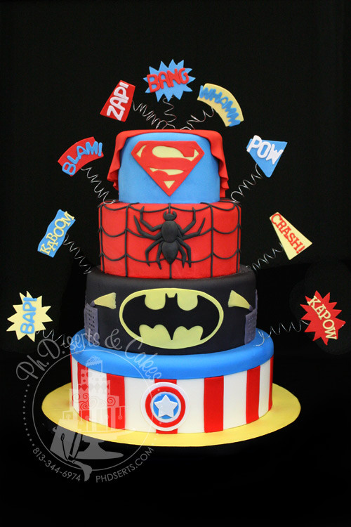 Superhero Birthday Cake
 Super Hero Super Hero Cakes
