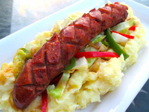 Swedish Potato Sausage
 Korv Med Potatis Mos Swedish Sausage & Potato Puree