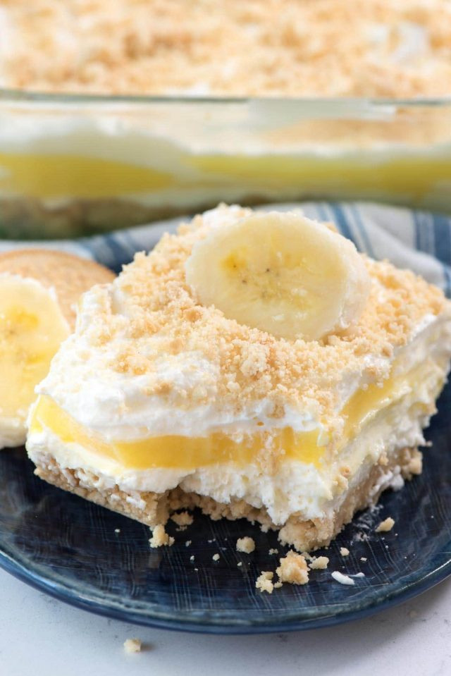 Sweet Desserts Recipe
 No Bake Banana Pudding Dream Dessert Crazy for Crust