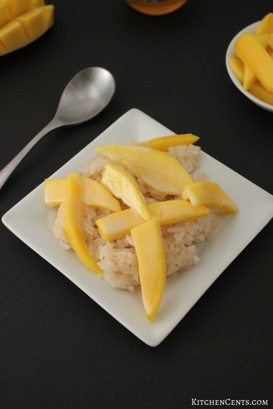 Sweet Honey Dessert
 Easy Sweet Honey Coconut Rice and Fresh Mango