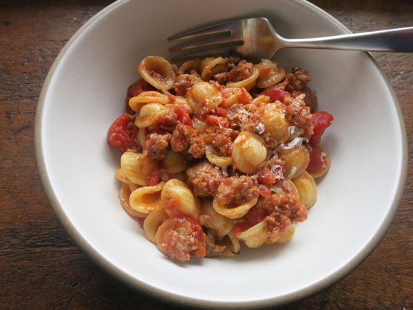 Sweet Italian Sausage Recipes
 Orecchiette with Sweet Sausage Bolognese