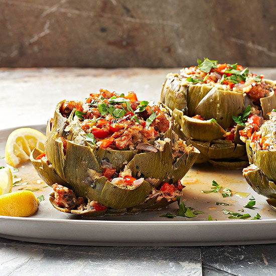 Sweet Italian Sausage Recipes
 Stuffed Artichokes with Spicy Italian Sausage and Sweet