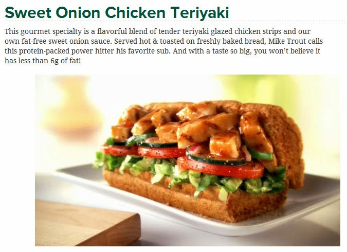 Sweet Onion Chicken Teriyaki
 Post your favorite type of Sub sandwich at Subway thread