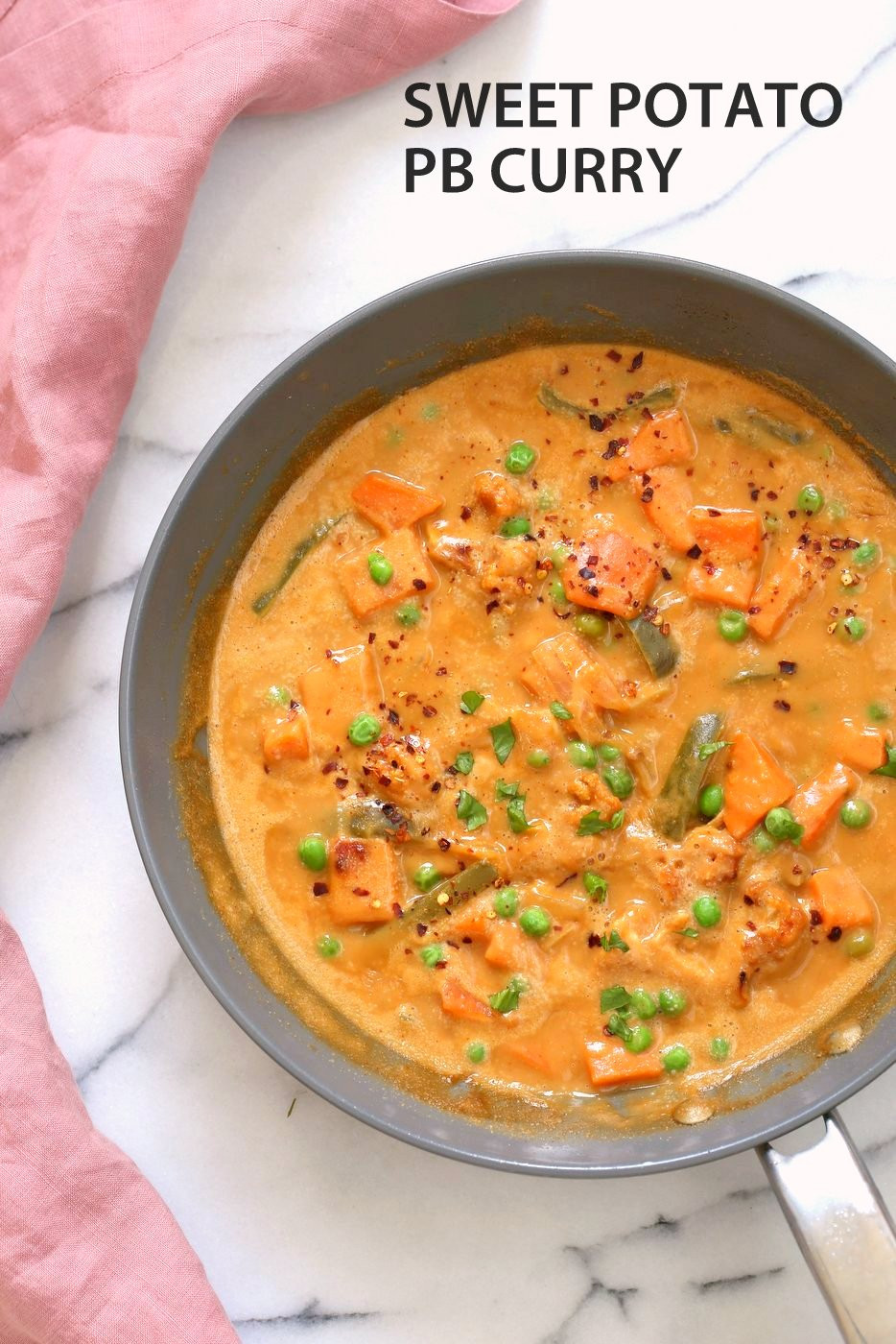 Sweet Potato Butter
 Peanut Butter Sweet Potato Curry with Veggies and Peas 1