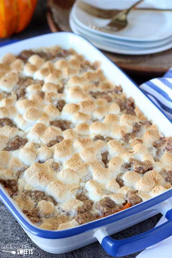 Sweet Potato Casserole Marshmallow
 Sweet Potato Casserole with Marshmallows and Streusel