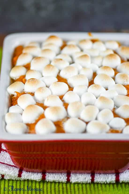 Sweet Potato Casserole Marshmallow
 Sweet Potato Casserole with Marshmallows Flavor Mosaic