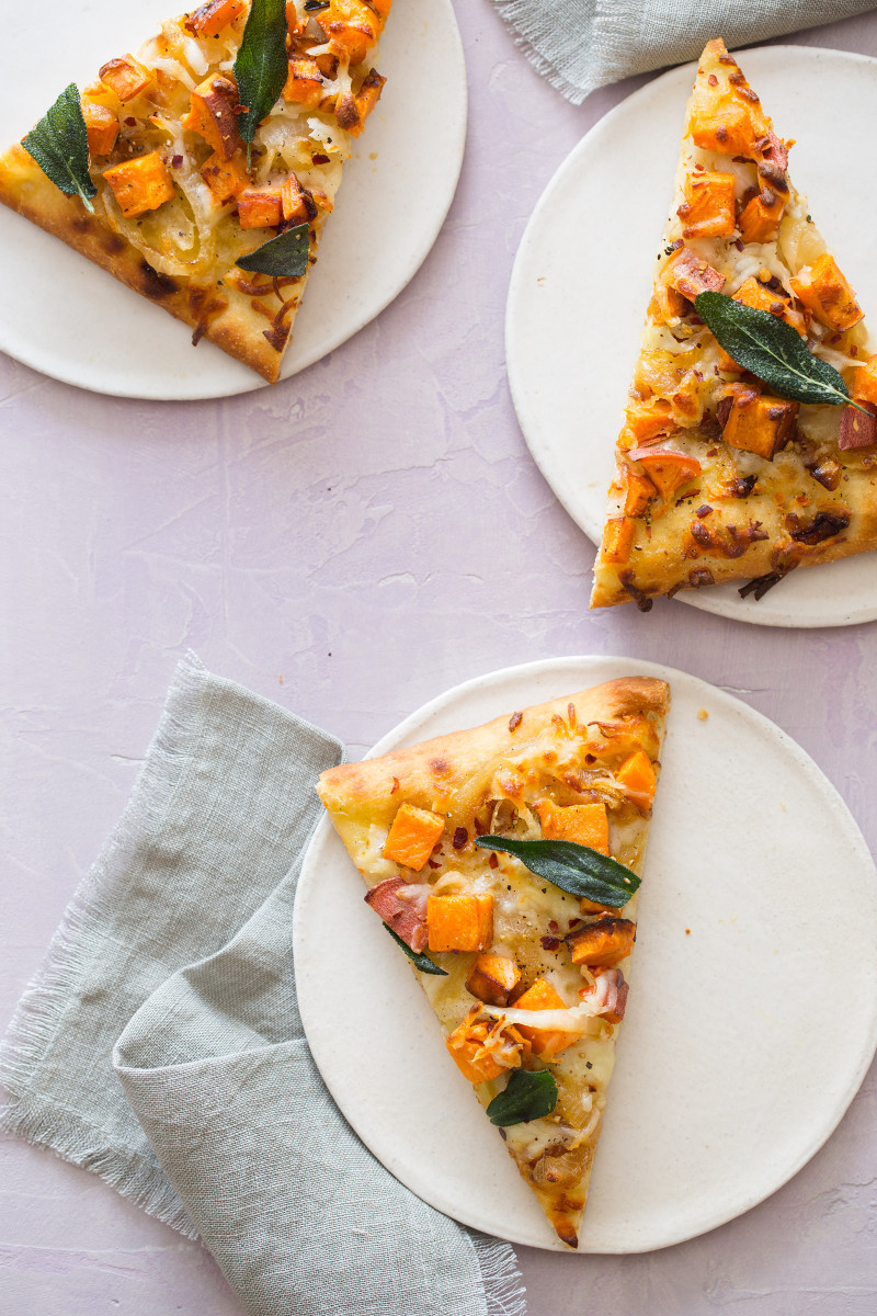 Sweet Potato Flatbread
 Roasted Sweet Potato and Caramelized ion Flatbread