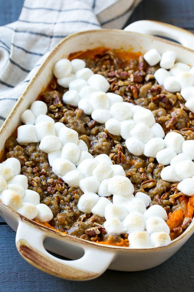 Sweet Potato Marshmallow
 Sweet Potato Casserole with Marshmallows Dinner at the Zoo