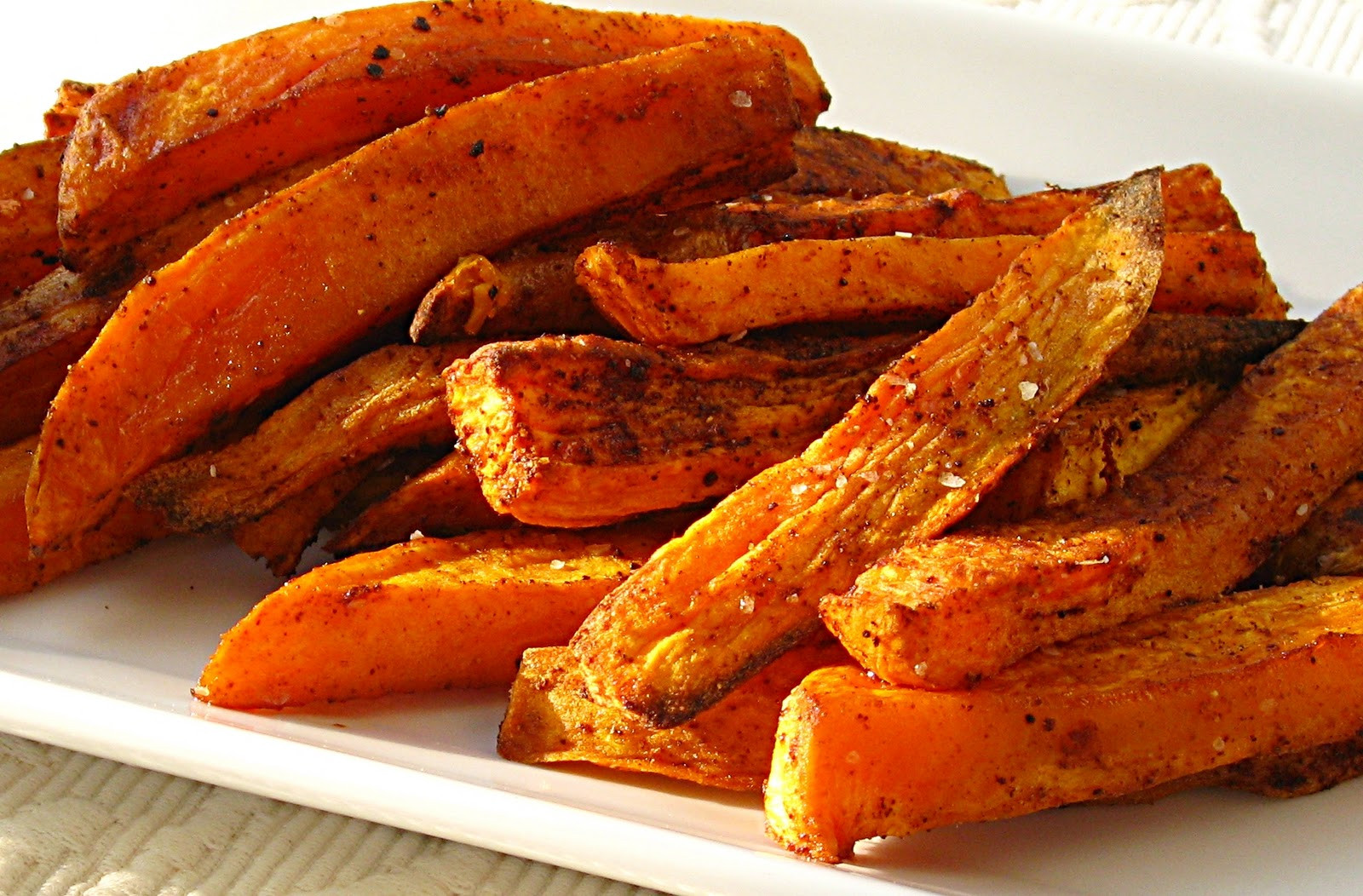 Sweet Potato Oven Fries
 All That Splatters Sweet Potato Oven Fries with Avocado Dip