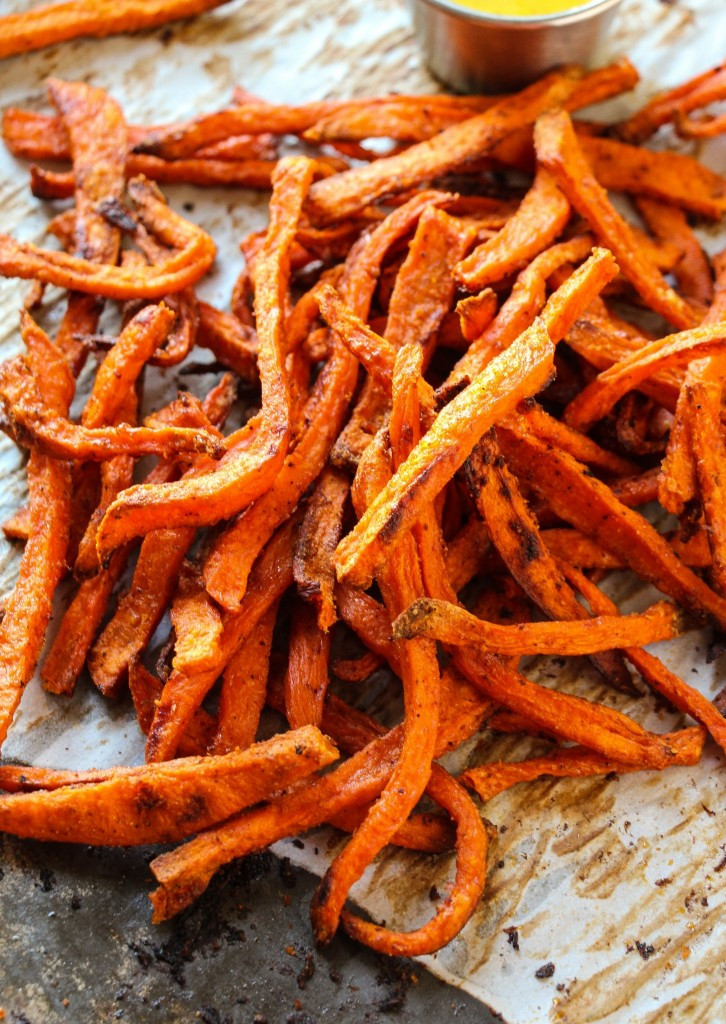 Sweet Potato Oven Fries
 Extra Crispy Baked Sweet Potato Fries Layers of Happiness