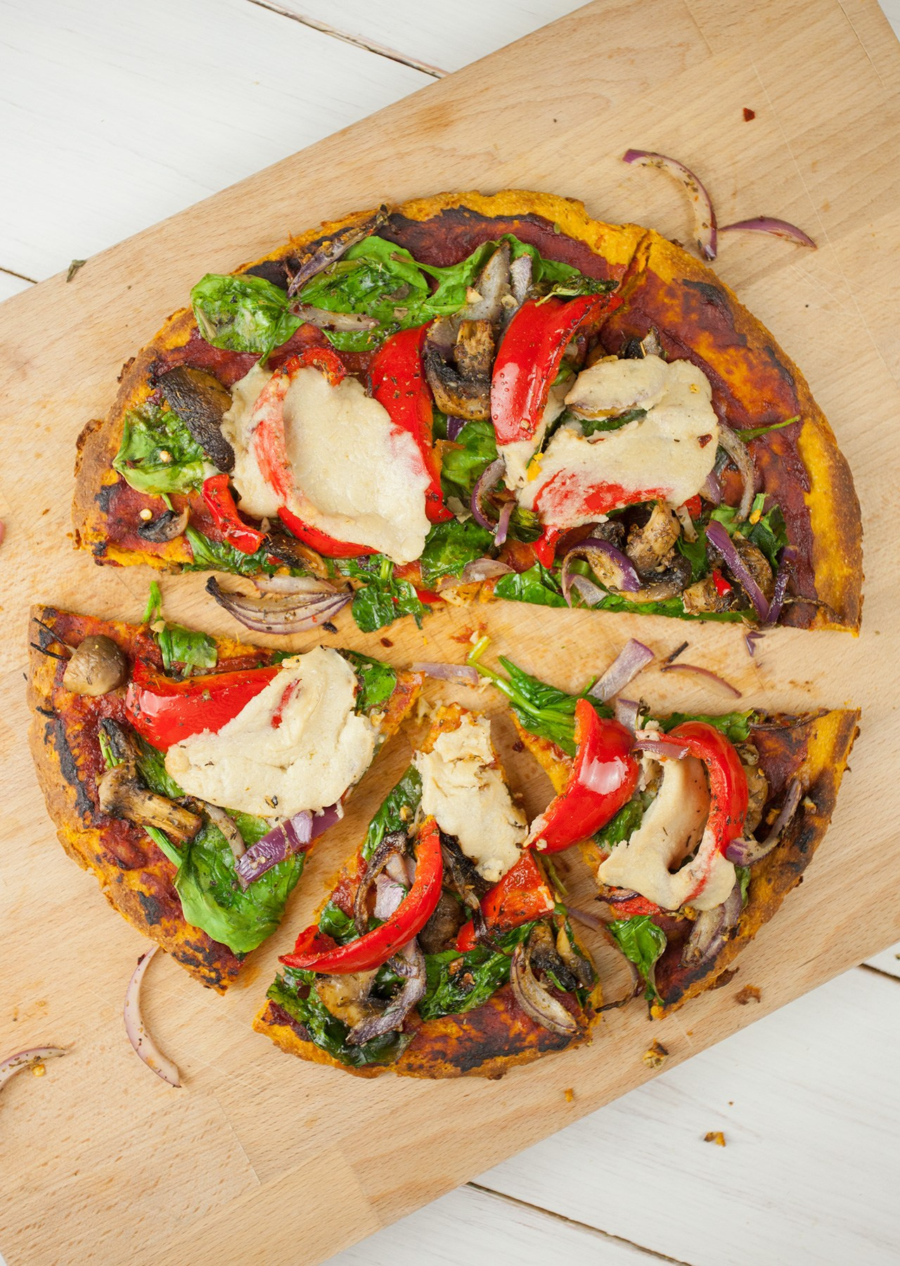 Sweet Potato Pizza
 15 Low Carb Vegan Healthy Pizza Crust Recipes