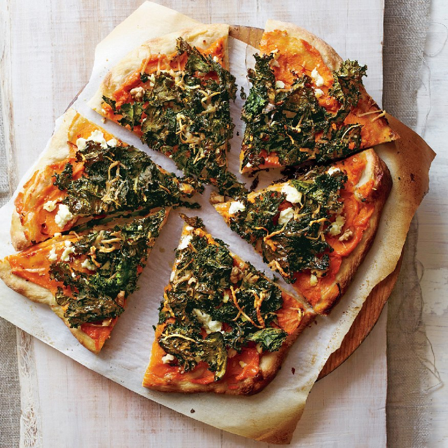 Sweet Potato Pizza
 Sweet Potato and Kale Pizza recipe