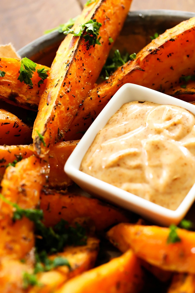 Sweet Potato Sauces
 Sweet Potato Wedges with Honey Chipotle Dipping Sauce