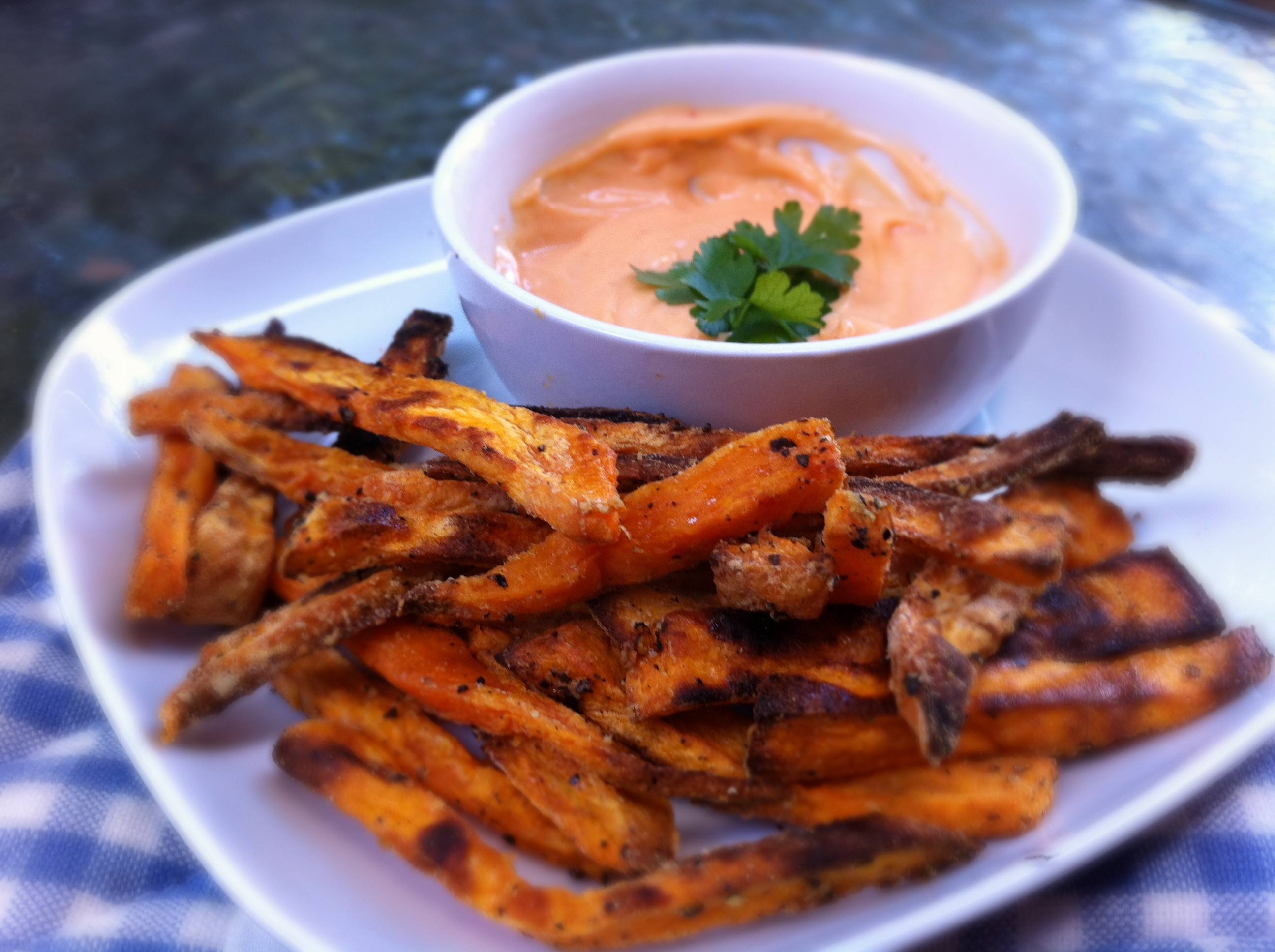 Sweet Potato Sauces
 Sweet Potato Fries with Sriracha Mayo Dipping Sauce – Food