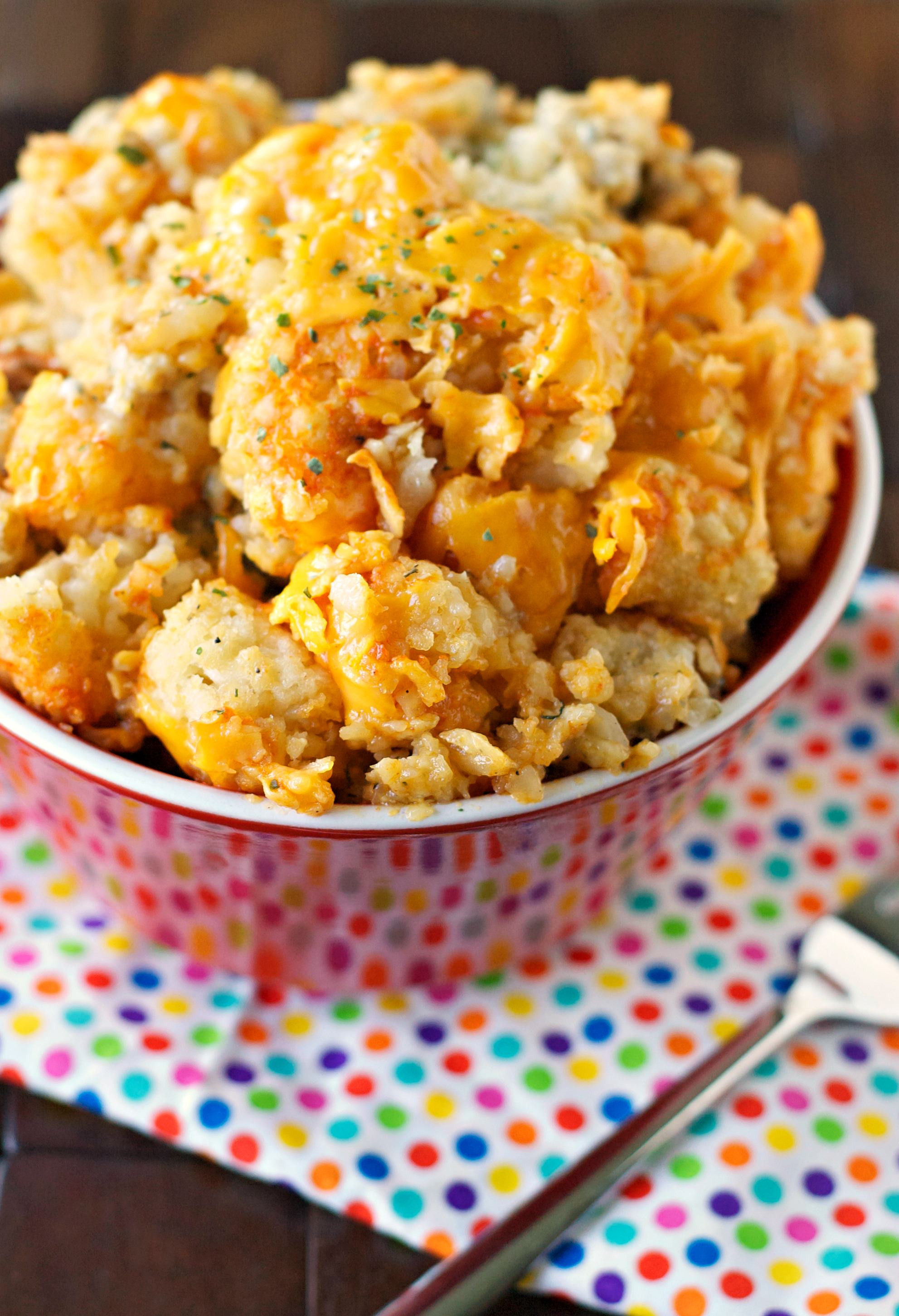 Tater Tot Casserole With Cream Of Chicken
 Slow Cooker Buffalo Chicken Tater Tot Casserole