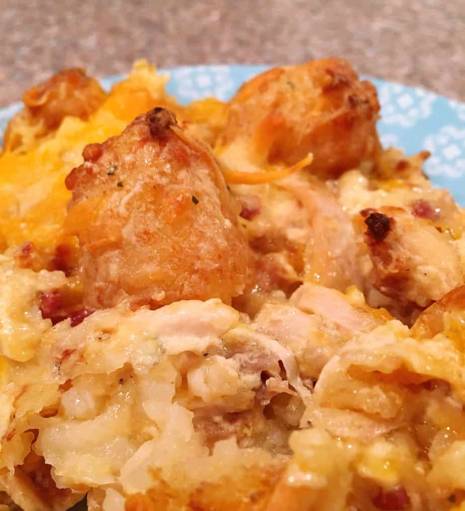 Tater Tot Casserole With Cream Of Chicken
 Chicken Ranch Tater Tot Casserole