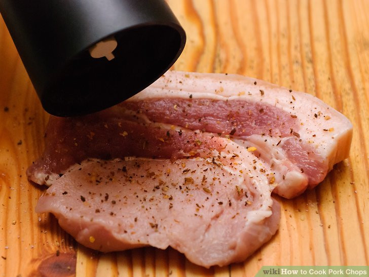 Temp To Bake Pork Chops
 3 Ways to Cook Pork Chops wikiHow