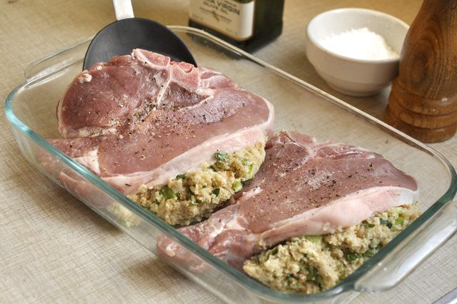 Temp To Bake Pork Chops
 How to Cook Pre Stuffed Pork Chops