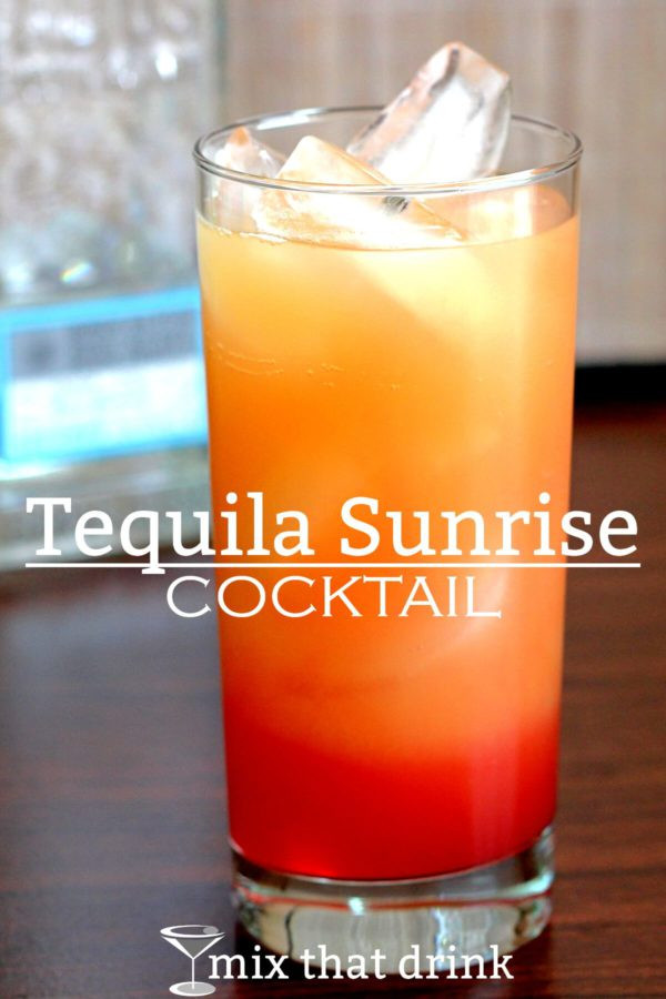 Tequila Mix Drinks
 Tequila Sunrise cocktail