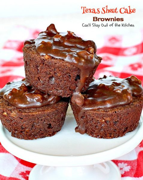 Texas Sheet Cake Brownies
 Texas Sheet Cake Brownies Can t Stay Out of the Kitchen