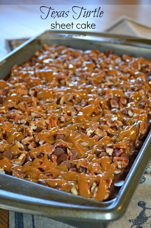 Texas Sheet Cake Recipe
 Ginger Snap Crafts 12 Recipes to Go Nuts About