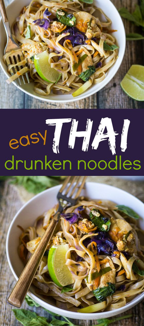 Thai Drunken Noodles Recipe
 Easy Thai Drunken Noodles The Wanderlust Kitchen