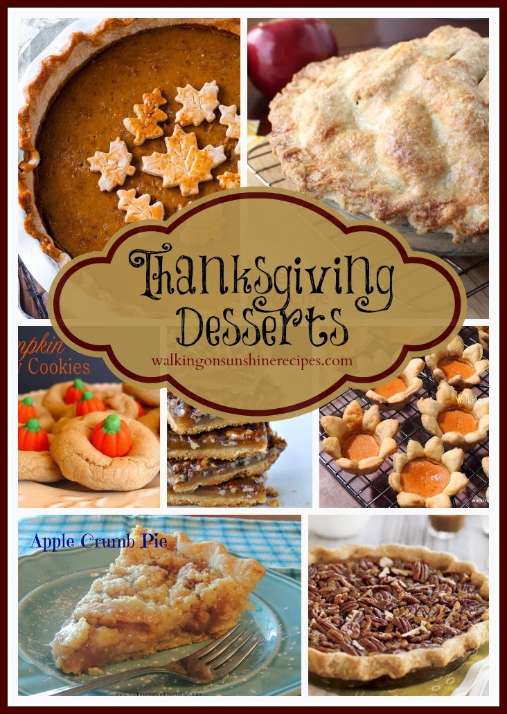 Thanksgiving Desserts Pinterest
 Thanksgiving Desserts Walking Sunshine Recipes
